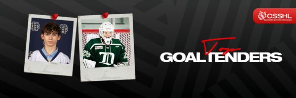 CSSHL Announces 2024/25 Top Goaltender Award Winners